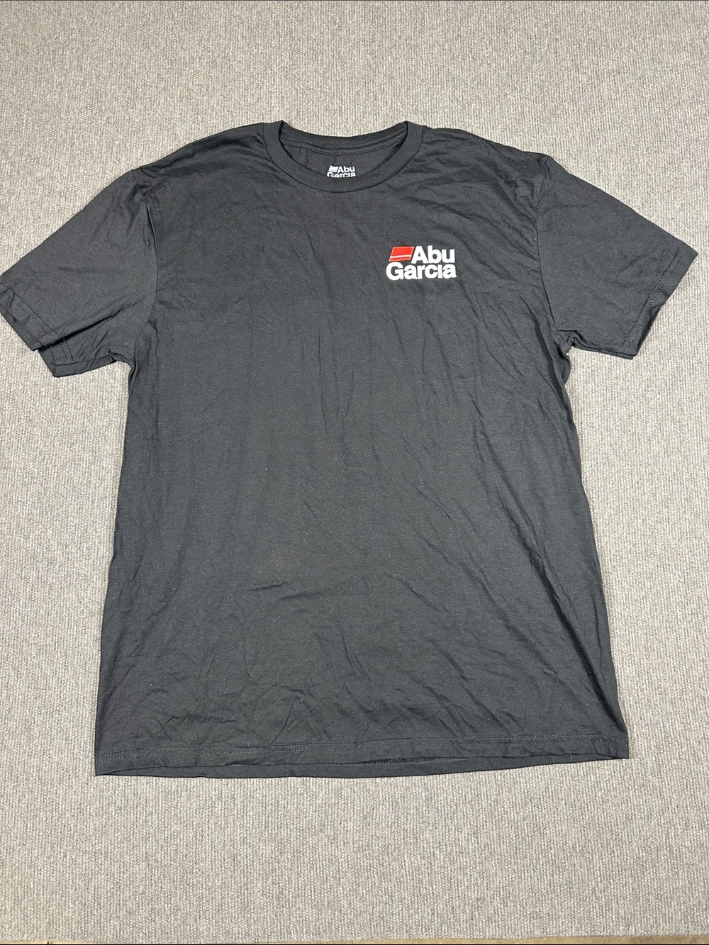 Abu Garcia Logo Fishing T-Shirt Revo Volt IQ Black Mens Large New